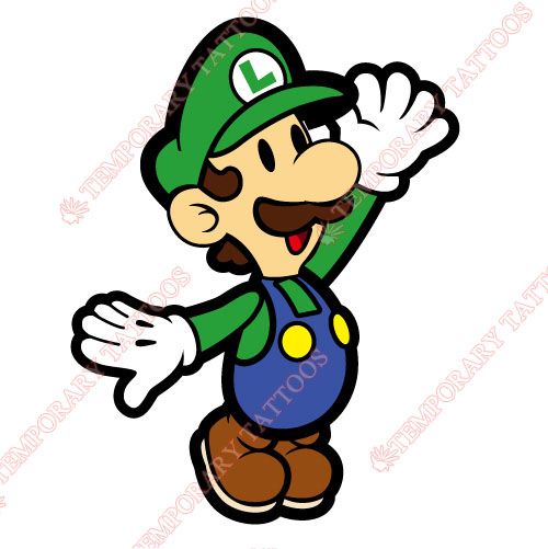 Mario Customize Temporary Tattoos Stickers NO.1358